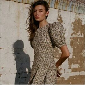 Doen Blair dress in Crème Fleurs de Avignon